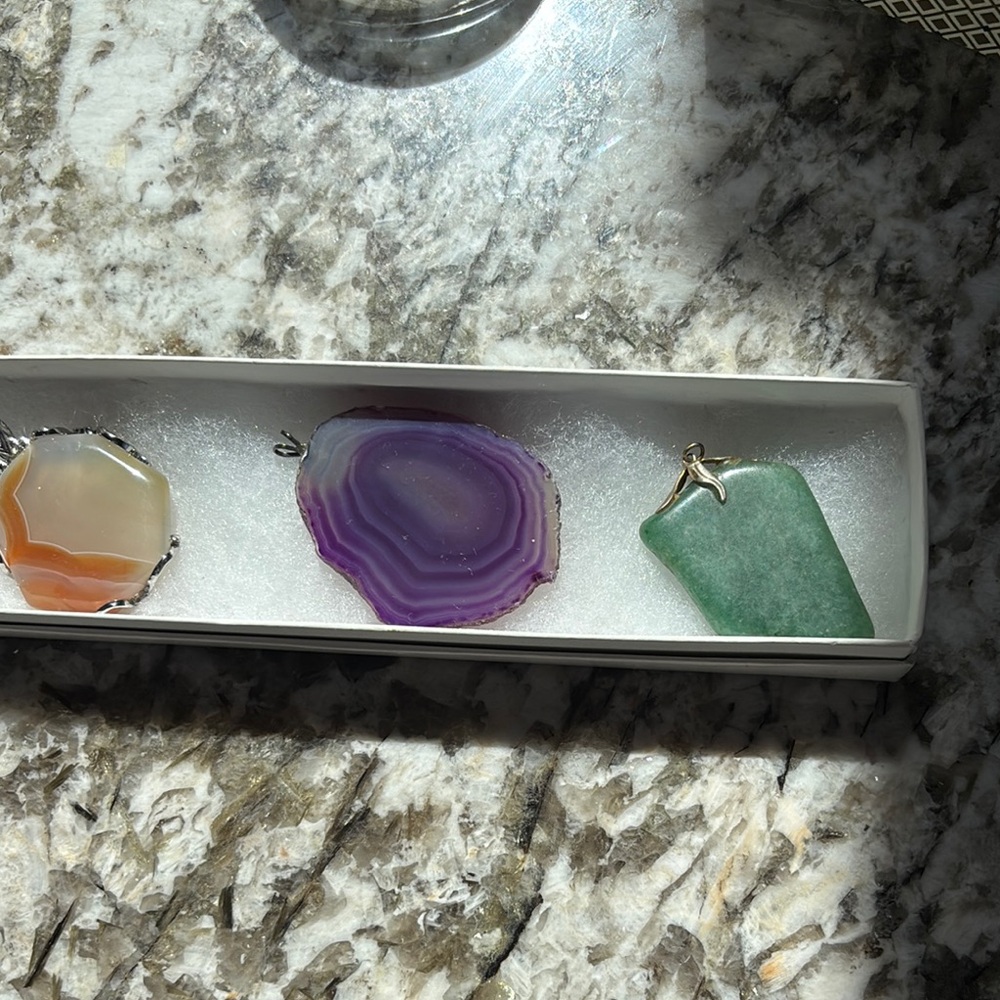 Colorful Agate Stone Pendants